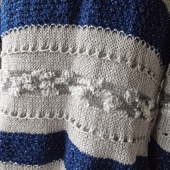 Hand Made Open Front Sparkly Cardigan Sweater - Picture 7 of 7